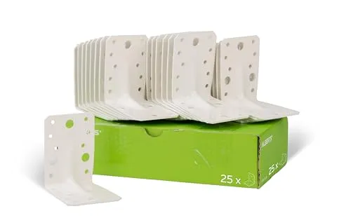 Alberts Schwerlast-Winkelverbinder 846671 - Stütze: Hochwertiger, verzinkter Schwerlastwinkelverbinder mit Sicke, ideal für stabile Konstruktionen und perfekte Passform.