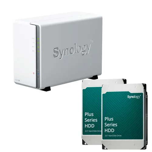 Synology DiskStation DS223J NAS-Server mit 16 TB Speicher - NAS-System mit 2 Einschüben, bietet viel Speicherplatz und flexible Nutzungsmöglichkeiten für Ihre Daten. Ideal für Heim- und Büroanwendungen.