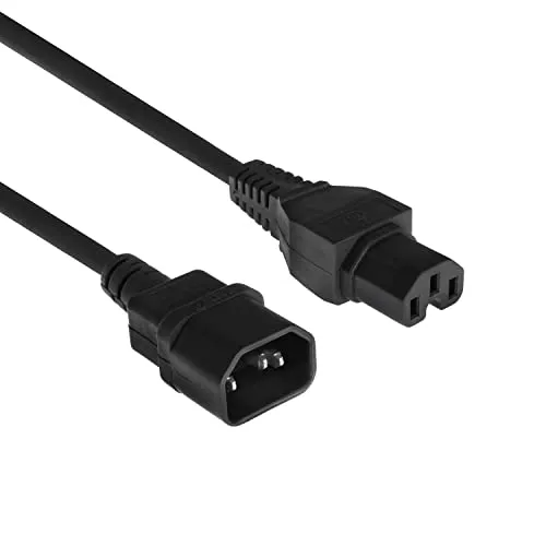 ACT AK5234 Stromkabel 2.5m Schwarz C14-C15 von ACT