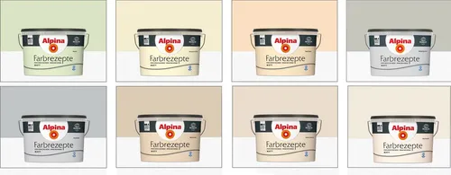 Alpina Farbrezepte Wandfarbe sanftes cashmere 5 L - Wandfarbe in sanftem Cashmere-Beige, ideal für Wohnräume wie Schlafzimmer und Kinderzimmer. Hochwertige, matte Oberfläche und vielseitig einsetzbar auf verschiedenen Untergründen.