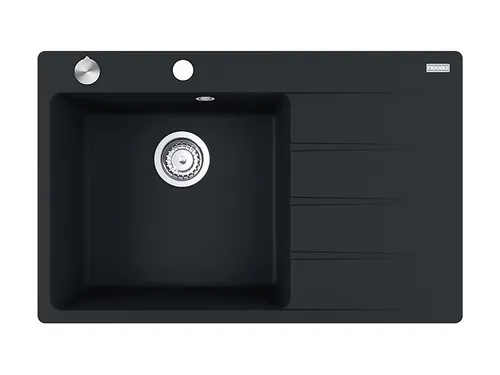 Franke Centro CNG 611-78A Black Matt Granitspüle - Sanitäranlagen & Zubehör, elegante Granitspüle mit kurzer Abtropffläche für praktische Nutzung und modernes Design.
