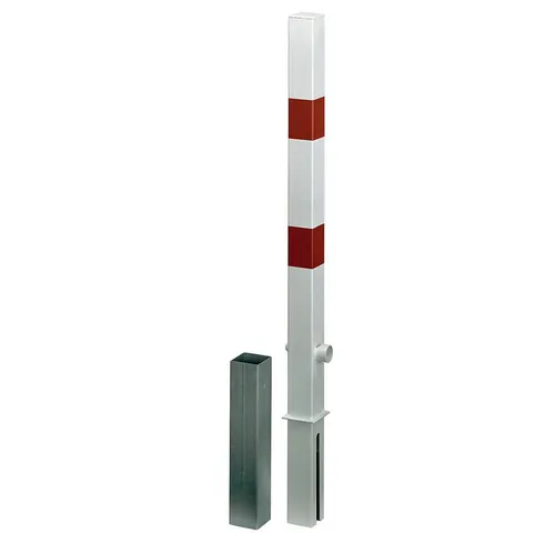 siwitec Absperrpfosten siwitec Absperrpfosten ohne Ösen, refl Streifen, 70 x 70, 1 m