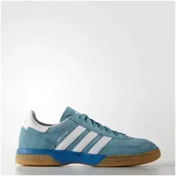 Adidas HB SPEZIAL - blauer Vintage-Handballschuh - Indoorschuhe mit Wildleder-Obermaterial und Adiprene+ Dämpfung für optimalen Komfort und Stabilität während des Spiels.