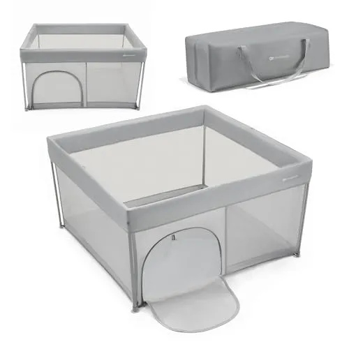 Kinderkraft ZIKI klappbarer Reise-Laufstall in grau von Kinderkraft