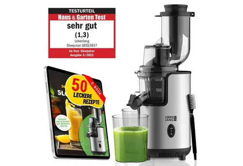 Lebenlang Slow Juicer Entsafter für Obst & Gemüse