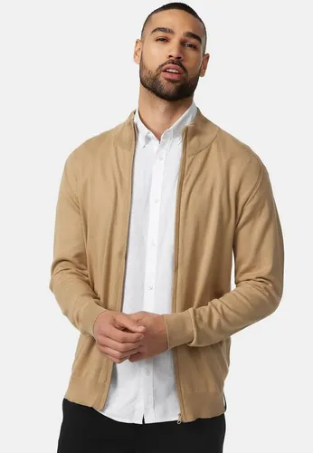 Indicode Strickjacke Lau - Stilvolle Cardigans für jede Jahreszeit - Hochwertige Strickjacke aus Baumwollmischung mit klassischem Stehkragen und flexiblem Reißverschluss. Ideal für Büro und Freizeit, bleibt formstabil und bietet hohen Komfort.