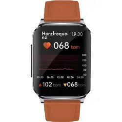 PRO 2 Plus (2023): Elegante Smartwatch mit Lederarmband
