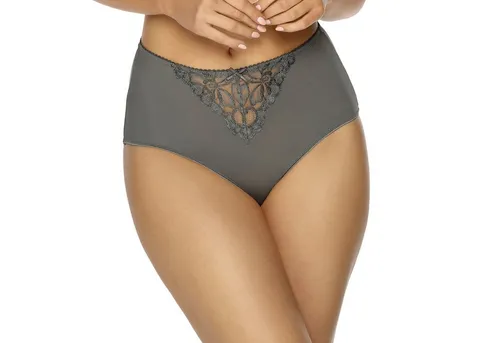 Viania Taillenslip 184260 (1-St., 1) Helga Taillenslip mit Spitzeneinsatz Grau