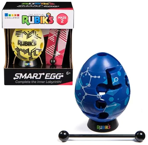 Rubik's Smart Egg, Ei-Labyrinth mit Stab, Geduldsspiel: Bring den Stab durchs Labyrinth, trainiere Konzentration und Geschicklichkeit, Sortierung