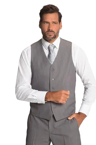JP 1880 Herren große Größen Übergrößen Menswear L-8XL Weste, Business, FLEXNAMIC®, Baukasten Keos, bis Gr. 72 stahlgrau 64 815567100-64