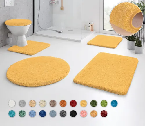 Kleine Wolke Badematte RELAX – Flauschiger Badteppich für Wohlfühlmomente - Badematten mit 30 mm hohem, rutschhemmendem Flor, ideal für Badezimmer mit Fußbodenheizung. Pflegeleicht und nach Öko-Tex® Standard 100 geprüft, sorgt für ein angenehmes Ambiente.
