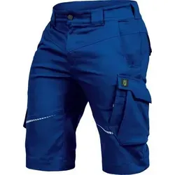 Hose Kurz-Flex-Line Kornblau/Schwarz-Weiß, Größe 52 - Arbeits- & Schutzkleidung mit Reflektoren für hohe Sichtbarkeit, strapazierfähigem Material und mehreren praktischen Taschen für optimale Funktionalität.