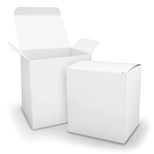 5x itenga Würfelbox XL aus Karton 11x9x12cm weiß Gastgeschenk
