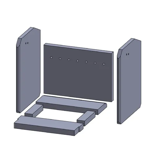 Feuerraumauskleidung Passend für Gerco Diamant GD 8 Select** Kamin Ofen 7-teilig