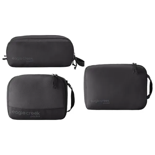Eagle Creek Pack-It Overnight Packset - Black - Packsäcke für eine perfekte Organisation auf Reisen. Das Set enthält spezielle Cubes für saubere und schmutzige Kleidung und sorgt für Ordnung bei jedem Übernachtungsausflug.