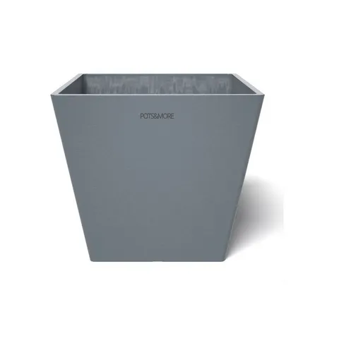 Valo Blumentopf POTS&MOPOTS&MORE Pflanztopf Prismo 20, ø 20 cm quadratische Form Grau