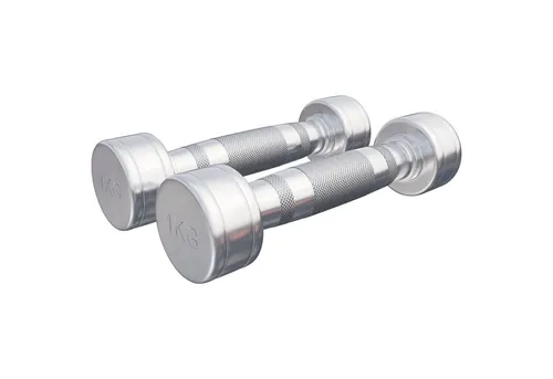 GORILLA SPORTS Kurzhantel Chrom - Einzeln/2er Set, 2-30kg Gewichte, Gerändelt, Stahl - Hantelset, (Set)