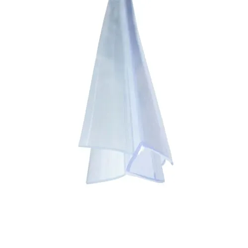 Bagnoxx Duschdichtung Schleiflippendichtung 1m Transparent für 8mm Glasstärke Schleiflippendichtung, doppelte Weichlippe