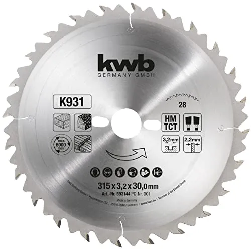 kwb Kreissägeblatt 315 x 30 mm