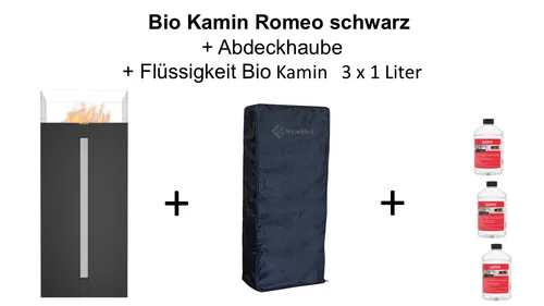 Kratki Bio Ethanol Kamin freistehend - Modernes, freistehendes Design für Innen- und Außenbereiche. Kein Schornstein erforderlich, einfach zu montieren. Ideal für stimmungsvolle Abende auf der Terrasse oder im Wohnzimmer.