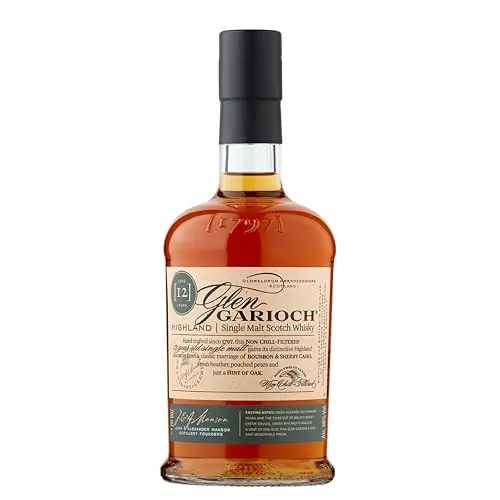 Glen Garioch 12 Jahre - Highland Single Malt Whisky - Whisky: 12 Jahre gereifter Glen Garioch mit 48% Vol., unverfälscht und voller Aromen, ideal für Whisky-Liebhaber.