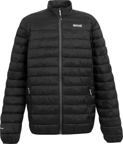 Regatta Hillpack II Steppjacke für Herren - Leicht und Wasserabweisend, Größe: XL, Farbe: Anthrazit - Outdoorjacken mit isolierender, wasserabweisender und nachhaltiger Wattierung aus recycelten Materialien - ideal für kaltes Wetter und leicht verstaubar im eigenen Beutel.