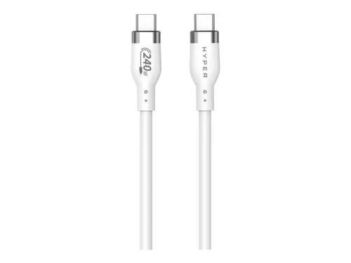 Targus 2M Silicone 240W USB-C Charging Cable - USB-Kabel mit 2 m Länge, unterstützt 240 W Schnellladung und USB 3.2 Gen 1 für blitzschnelle Datenübertragung.