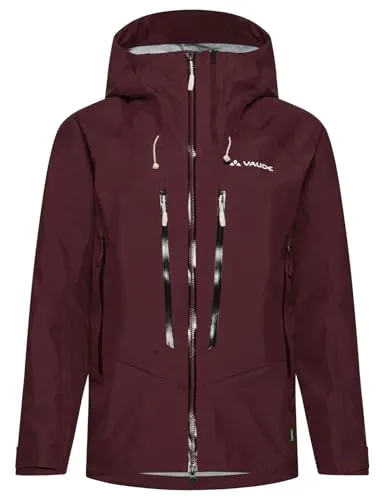 VAUDE Damen Monviso 3L Jacket - Wetterfeste Hardshell-Jacke - Wanderjacken, absolut wasserdicht und atmungsaktiv, ideal für anspruchsvolle Skitouren und alpine Abenteuer mit durchdachtem Ventilationskonzept.