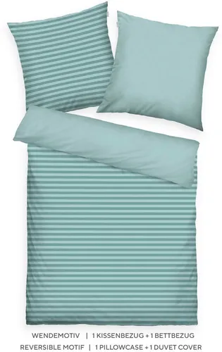 Tom Tailor Wendebettwäsche 155x220 cm in grün von TOM TAILOR HOME