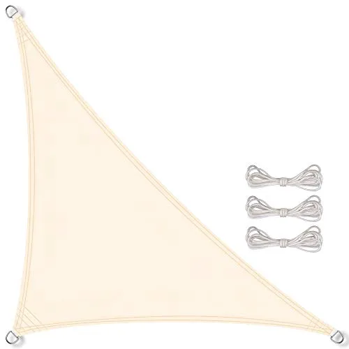 CelinaSun Premium PES Sonnensegel 3x3x4,25m in beige von CelinaSun