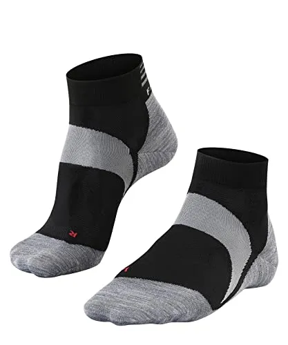 Falke Bikesocke BC6 Pro - Ultraleichte Radsocken in Schwarz/Grau, Größe 39-41 - Hochwertige Socken für Radfahrer, die mit ultraleichter Polsterung und feuchtigkeitsableitender 3-Lagen-Konstruktion optimalen Komfort und Kontrolle bieten.