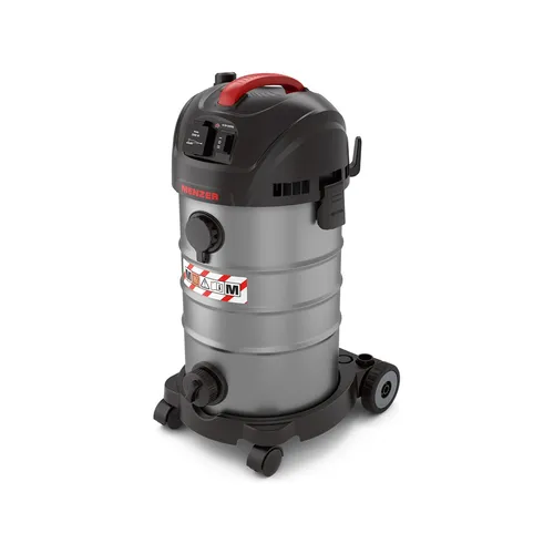 MENZER VCM 330 Sicherheitssauger - Nass- & Trockensauger der Staubklasse M mit 30 Litern, ideal für Baustellen und Werkstätten, bietet eine Filtrationseffizienz von 99,9 % und komplette Antistatikausrüstung zum Schutz vor statischer Aufladung.