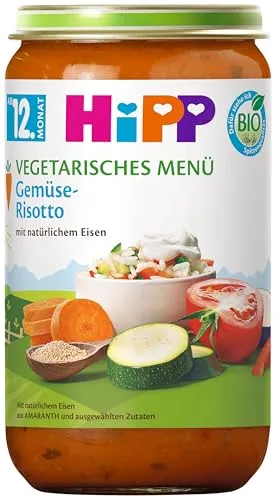 HiPP Bio Menüs ab 12.Monat Gemüse-Risotto, 6er Pack von HiPP