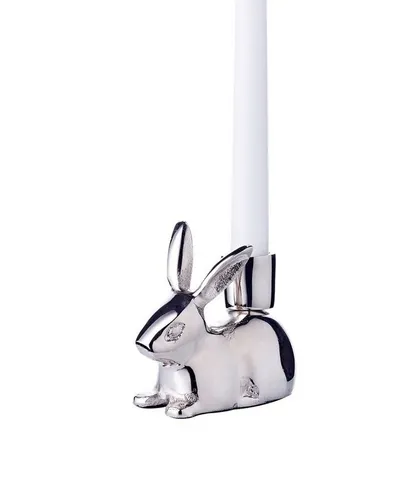 EDZARD Kerzenhalter Louis, Kerzenhalter mit dekorativer Hasenfigur