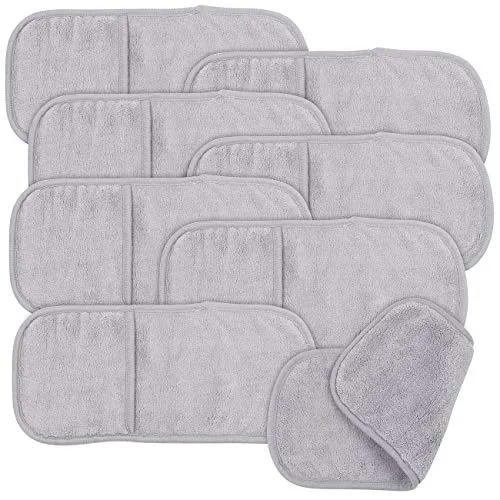 Sichler Beauty Waschlappen Mikrofaser: 8er-Set 2in1-Mikrofaser-Kosmetiktücher und Reinigungs-Handschuhe (Reinigungshandschuhe, Mikrofaserhandschuhe, Handschuh)