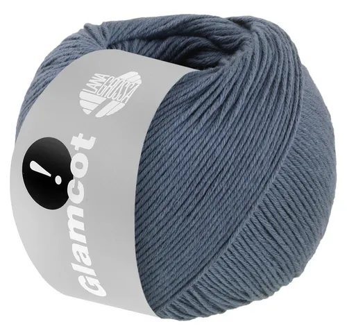 LANA GROSSA GLAMCOT Häkelwolle, 155 m (zart glänzende, multifile Baumwoll-Viskosemischung), 50 g