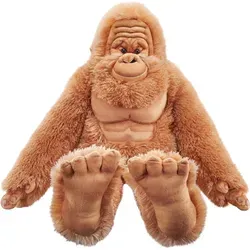 WILD REPUBLIC Artist Collection Großfuß 38 cm - Stofftier aus umweltfreundlichem Material, gefüllt mit recycelten Wasserflaschen – ideal als Lernspielzeug für Kinder und perfektes Geschenk für jeden Anlass.