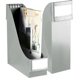 Leitz Stehsammler Extrabreit - A4 Dokumentenablage in Grau, ergonomisch und mit herausnehmbaren Trennwänden für optimale Ordnung im Büro oder Zuhause