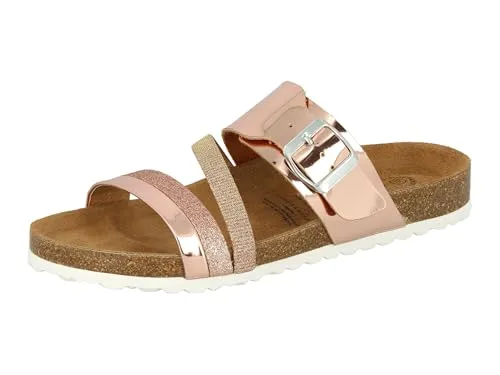 Lico Pantolette Bioline Fashion - Rosa 40 EU - Stylische Pantoletten in Rosa, Größe 40, mit bequemem Lederinnensohle und praktischem Schnallenverschluss für optimalen Tragekomfort.