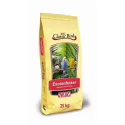 Classic Bird Exotenfutter 25kg - Vogelfutter für Ziervögel - Optimale Ernährung mit mineralstoffreicher Hirse für kräftiges Gefieder und ein gesundes Leben. Ideal für Exoten und Made in Germany!