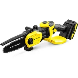 Trotec Akku-Kettensäge PCHS 10-20V - Kompakt und leicht, hohe Schnittleistung mit 20V-Flexpower-Wechselakku und schwenkbarem Handgriff