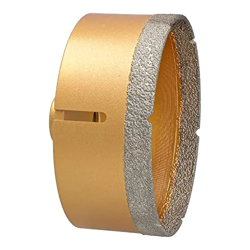 BTEC Fliesenbohrkronen mit M14 Aufnahme für Feinsteinzeug Fliesen Bodenfliesen Granitfliesen Naturstein uvm Fliesenbohrer für Winkelschleifer Lochsäge 125 mm