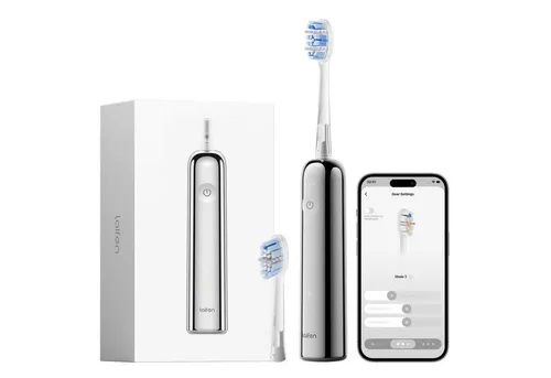 Laifen Wave Pro Elektrische Zahnbürste – Edelstahl, 13x effektivere Plaque-Entfernung