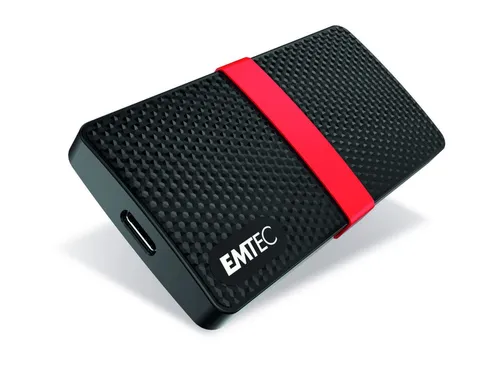 Emtec SSD 3.1 Gen1 x200 512GB - Tragbare SSD in Schwarz, ultraschnell und leichter als ein Smartphone für maximale Effizienz