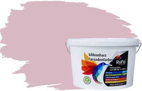 RyFo Colors Silikonharz Fassadenfarbe Rottöne - 1 L - Hochwertige Silikonharz Fassadenfarbe in modernen Rottönen, wasserabweisend und langlebig. Ideal für professionelle Anwendungen, schützt vor Schmutz und sorgt für brillante, ästhetische Ergebnisse.