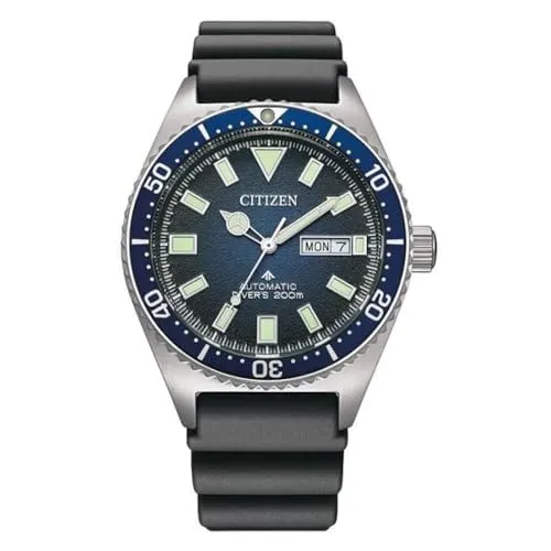 CITIZEN Diver's Automatic 200m NY0129-07L - Robuste Herrenarmbanduhr - Armbanduhren für Herren, 200m wasserdicht und ideal für Taucher oder Outdoor-Abenteuer.