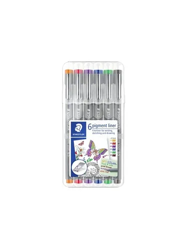 Staedtler Fineliner pigment lin. 0.5mm 6 col. 30805-SSB6