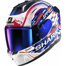SHARK SKWAL i3 ZARCO GP DE France, L - Intelligenter Integralhelm mit Bremslichtsystem und hochschlagfester Lexan-Polycarbonatschale. Optimal für Sicherheit und Komfort beim Fahren.