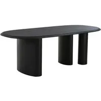 Tirano Esstisch schwarz 100x220 cm - Eleganter Esstisch in Schwarz, ideal für Familienessen und stilvolle Abendessen. Hochwertige Materialien garantieren Langlebigkeit und Komfort.