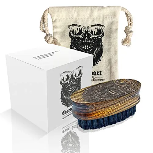 Bartbürste von Eisenbart mit Wildschweinborsten antistatische Bartpflege aus Sandelholz